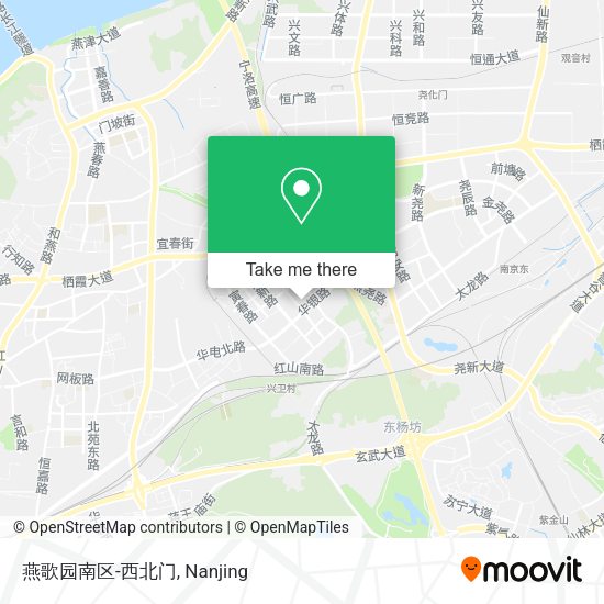 燕歌园南区-西北门 map