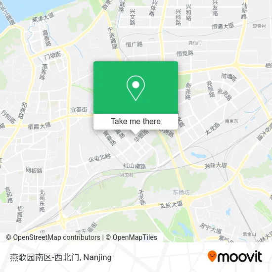 燕歌园南区-西北门 map