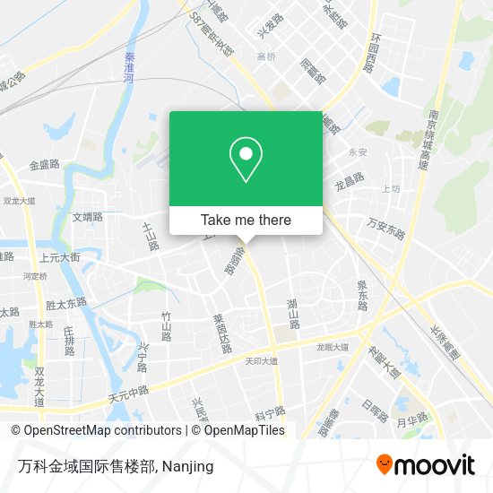 万科金域国际售楼部 map