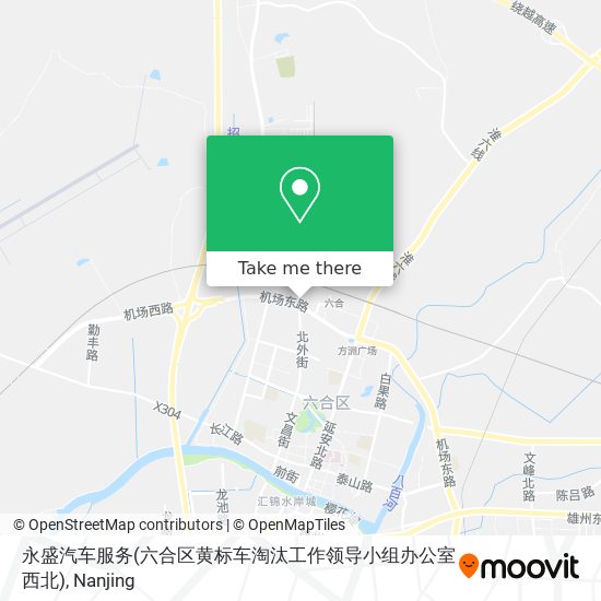永盛汽车服务(六合区黄标车淘汰工作领导小组办公室西北) map