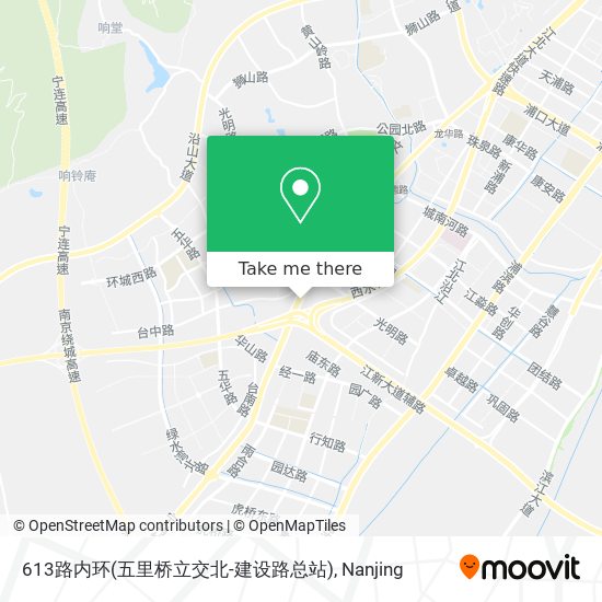 613路内环(五里桥立交北-建设路总站) map