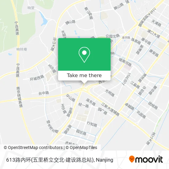 613路内环(五里桥立交北-建设路总站) map