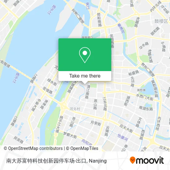 南大苏富特科技创新园停车场-出口 map