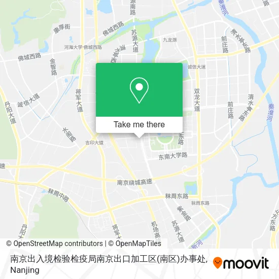 南京出入境检验检疫局南京出口加工区(南区)办事处 map