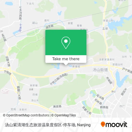 汤山紫清湖生态旅游温泉度假区-停车场 map