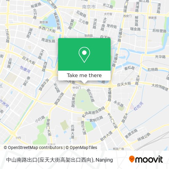 中山南路出口(应天大街高架出口西向) map