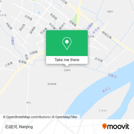 石碛河 map