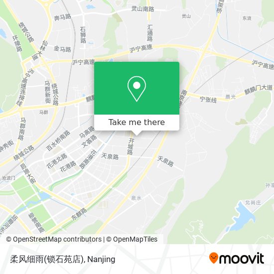 How To Get To 柔风细雨 锁石苑店 In 江宁区by Bus Metro Or Cable Car