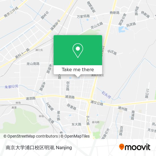 南京大学浦口校区明湖 map