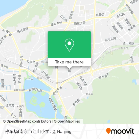 停车场(南京市红山小学北) map