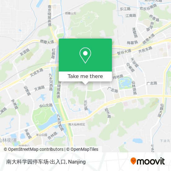 南大科学园停车场-出入口 map