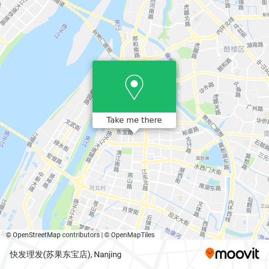 快发理发(苏果东宝店) map