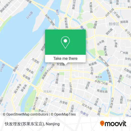 快发理发(苏果东宝店) map