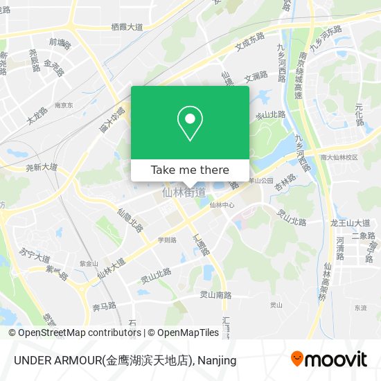 UNDER ARMOUR(金鹰湖滨天地店) map