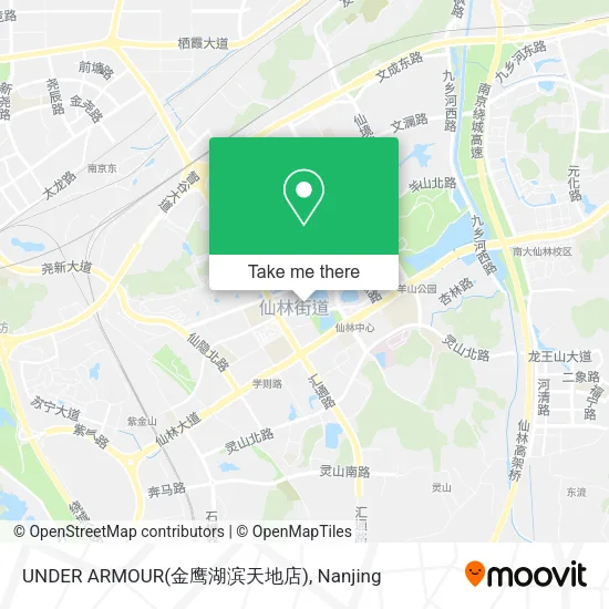 UNDER ARMOUR(金鹰湖滨天地店) map