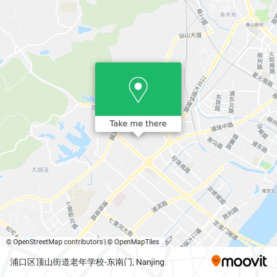 浦口区顶山街道老年学校-东南门 map