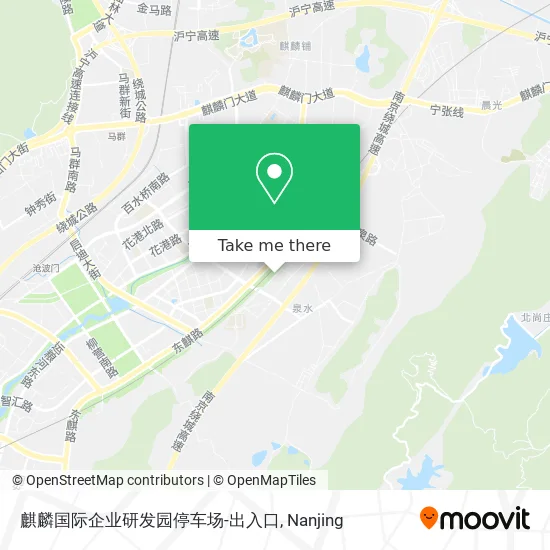 麒麟国际企业研发园停车场-出入口 map