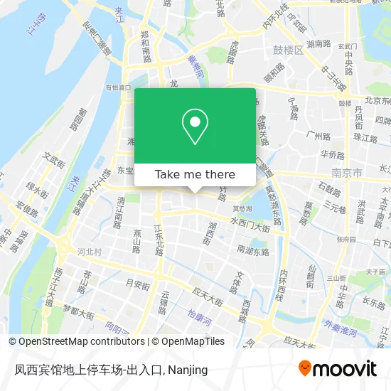 凤西宾馆地上停车场-出入口 map