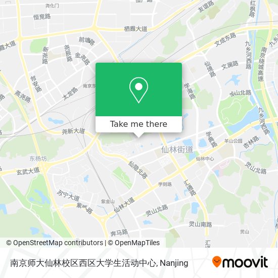 南京师大仙林校区西区大学生活动中心 map