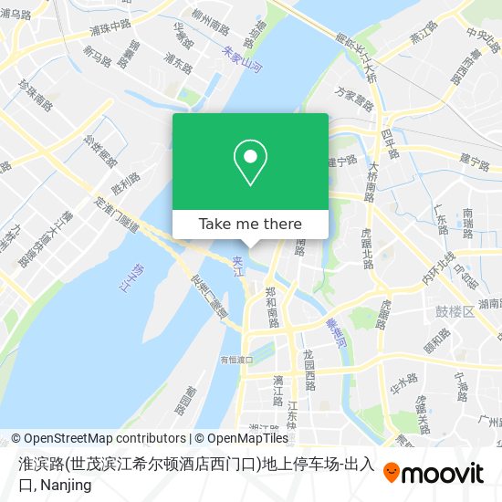 淮滨路(世茂滨江希尔顿酒店西门口)地上停车场-出入口 map