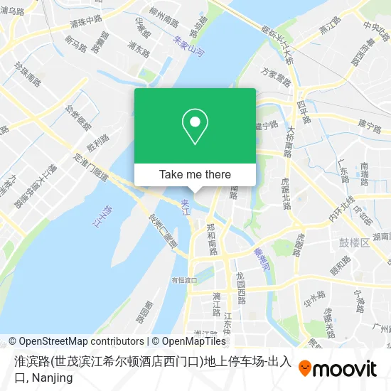 淮滨路(世茂滨江希尔顿酒店西门口)地上停车场-出入口 map