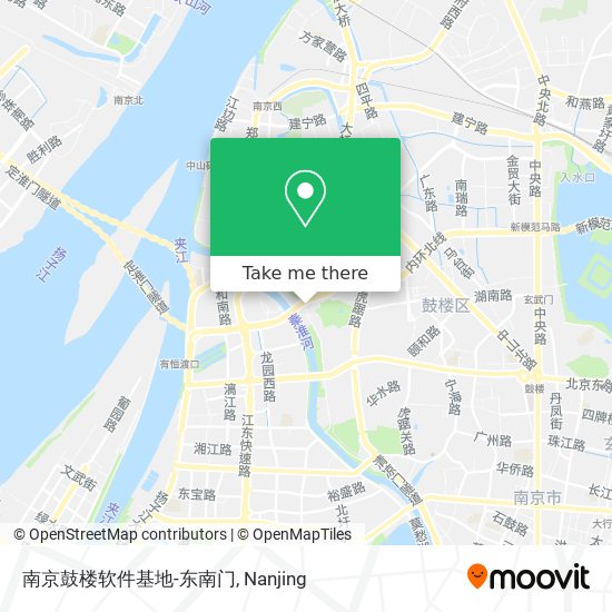 南京鼓楼软件基地-东南门 map