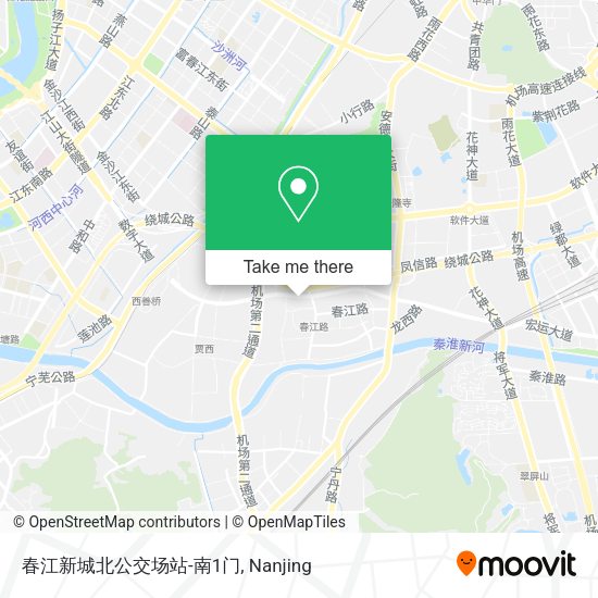 春江新城北公交场站-南1门 map