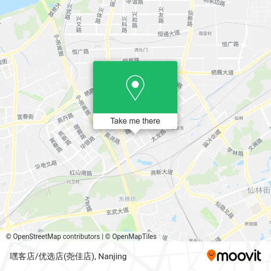 嘿客店/优选店(尧佳店) map