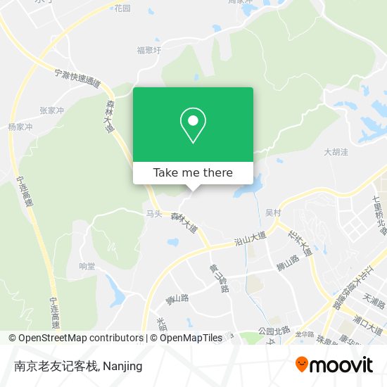 南京老友记客栈 map