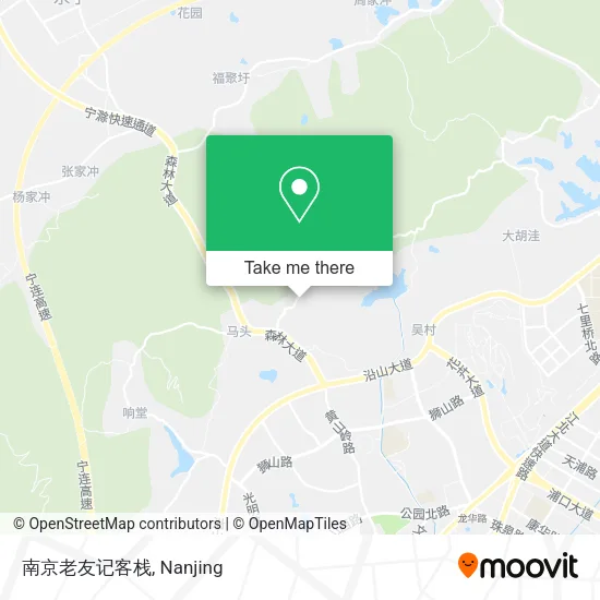 南京老友记客栈 map