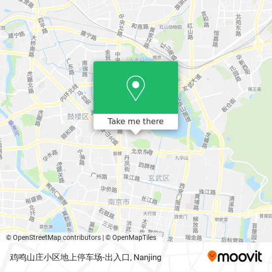 鸡鸣山庄小区地上停车场-出入口 map