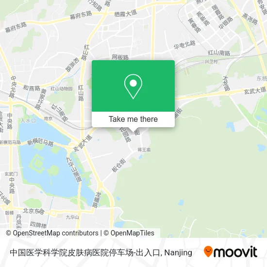 中国医学科学院皮肤病医院停车场-出入口 map