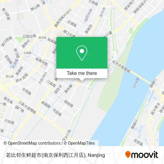 若比邻生鲜超市(南京保利西江月店) map