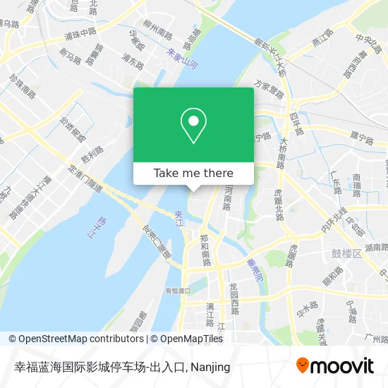 幸福蓝海国际影城停车场-出入口 map