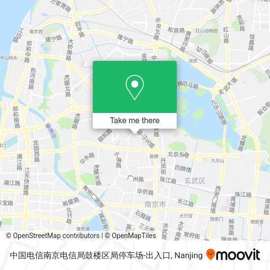 中国电信南京电信局鼓楼区局停车场-出入口 map
