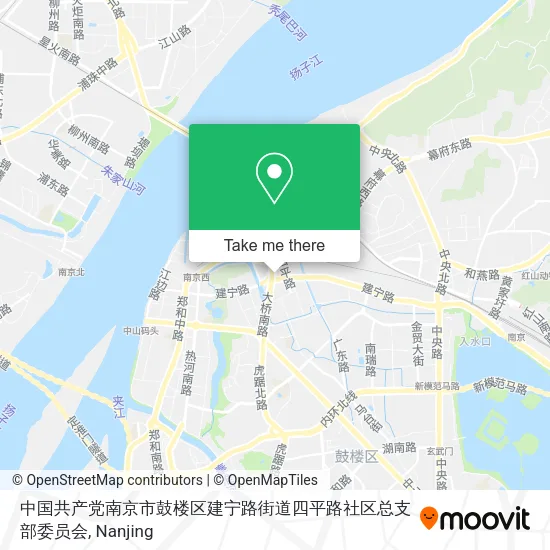 中国共产党南京市鼓楼区建宁路街道四平路社区总支部委员会 map