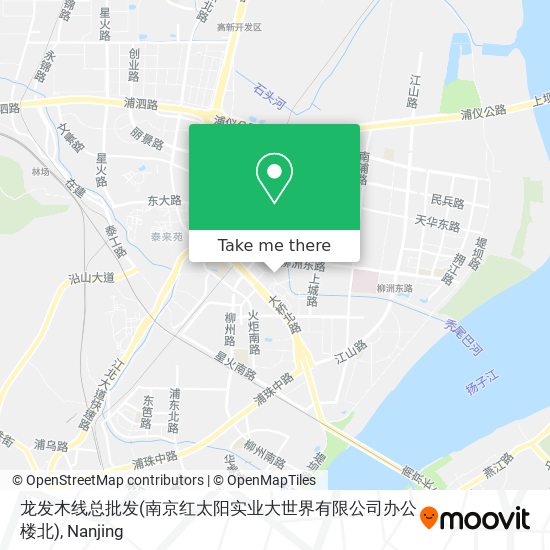 龙发木线总批发(南京红太阳实业大世界有限公司办公楼北) map