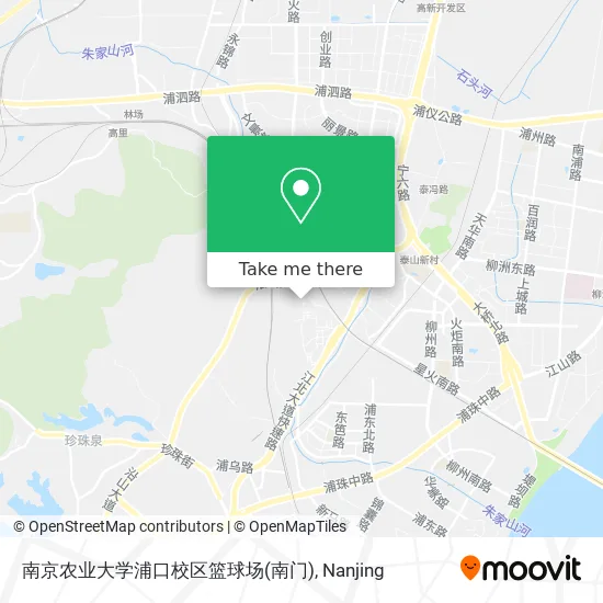 南京农业大学浦口校区篮球场(南门) map