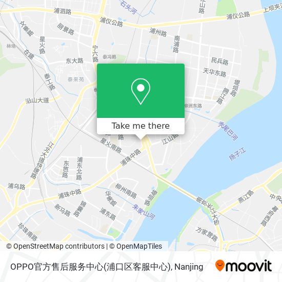 OPPO官方售后服务中心(浦口区客服中心) map