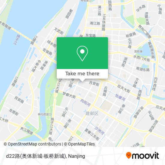 d22路(奥体新城-板桥新城) map