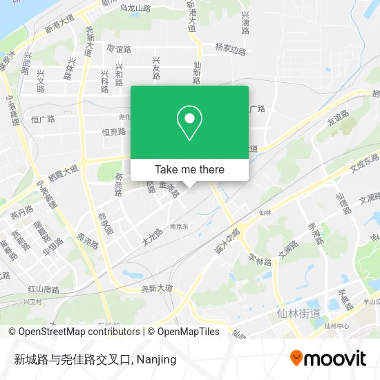 新城路与尧佳路交叉口 map
