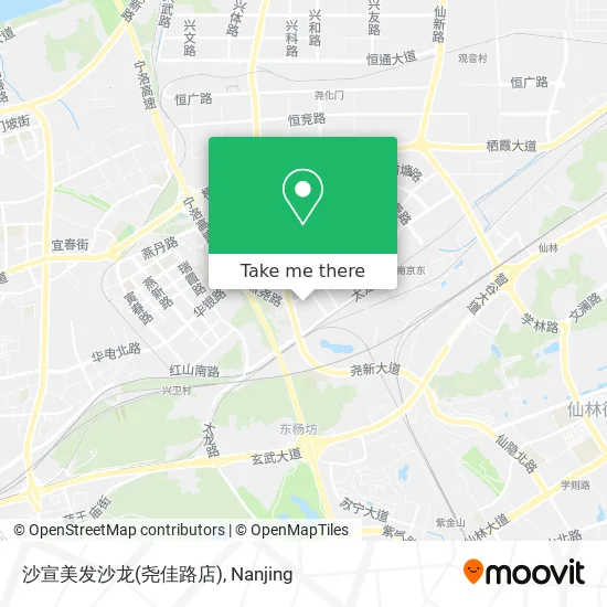 沙宣美发沙龙(尧佳路店) map
