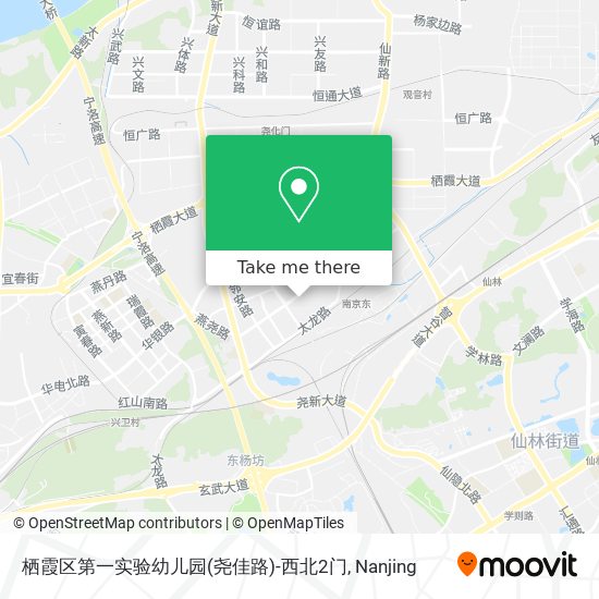 栖霞区第一实验幼儿园(尧佳路)-西北2门 map