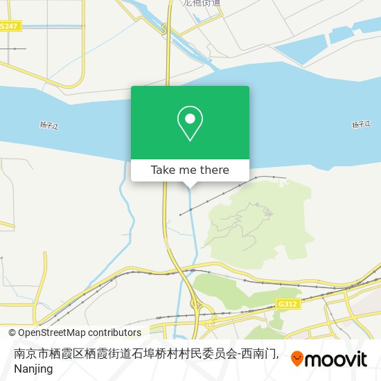 南京市栖霞区栖霞街道石埠桥村村民委员会-西南门 map