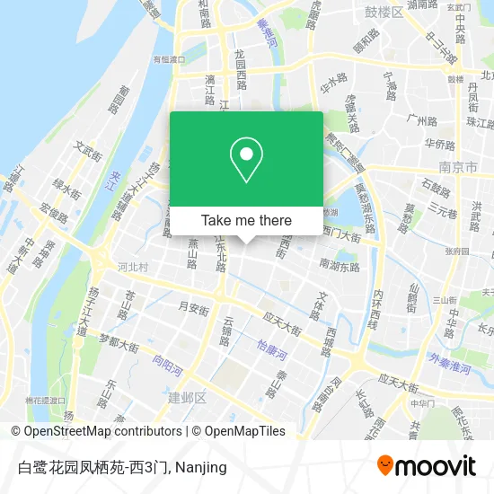 白鹭花园凤栖苑-西3门 map