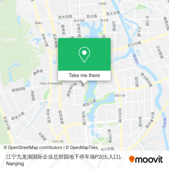 江宁九龙湖国际企业总部园地下停车场P2(出入口) map
