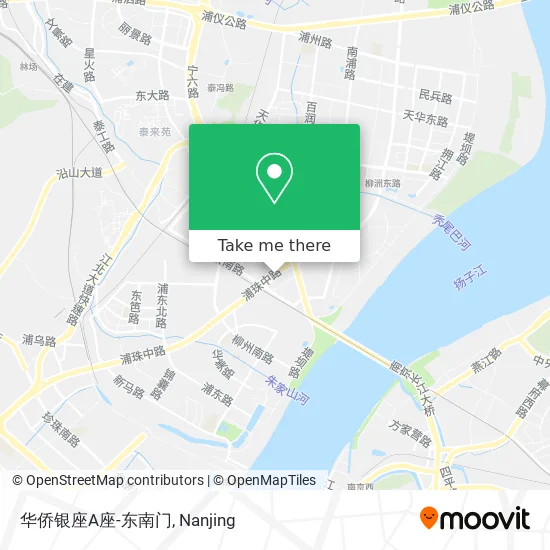 华侨银座A座-东南门 map