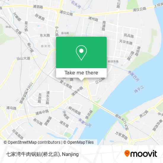七家湾牛肉锅贴(桥北店) map