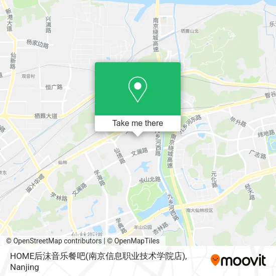 HOME后沫音乐餐吧(南京信息职业技术学院店) map