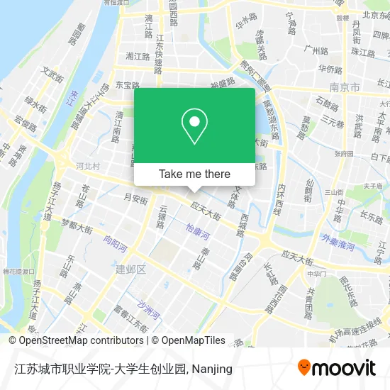 江苏城市职业学院-大学生创业园 map